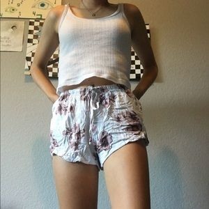 ✨Brandy Melville✨ Pink Flower Shorts